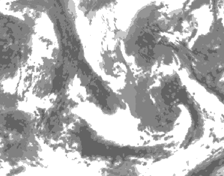 GDPS total cloud 216 hour forecast chart for Canada based on 2026/04/15 0000Z data