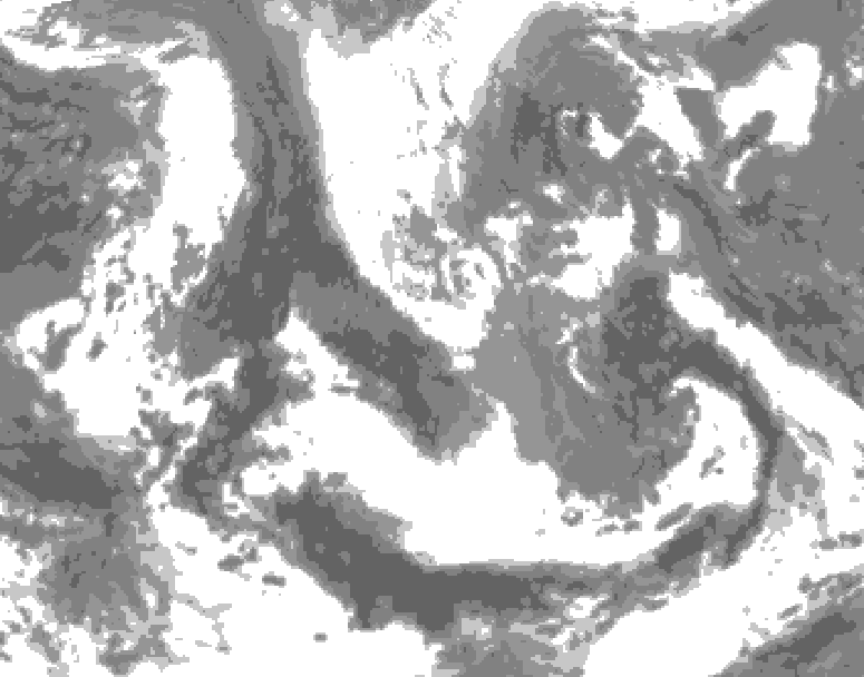 GDPS total cloud 222 hour forecast chart for Canada based on 2026/04/15 0000Z data