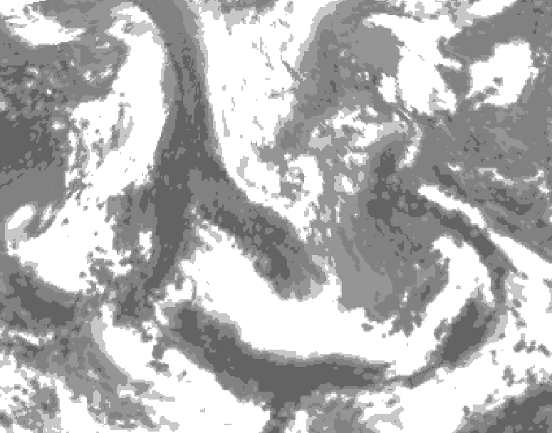 GDPS total cloud 228 hour forecast chart for Canada based on 2026/04/15 0000Z data