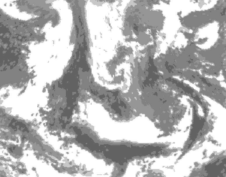 GDPS total cloud 234 hour forecast chart for Canada based on 2026/04/15 0000Z data