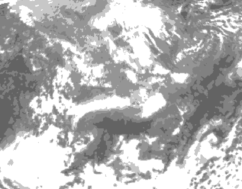 GDPS total cloud 048 hour forecast chart for Canada based on 2026/04/15 1200Z data