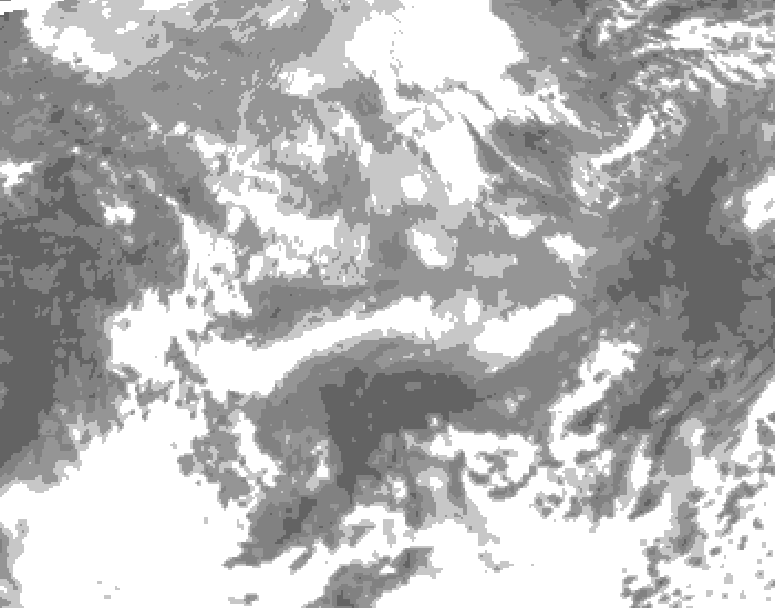 GDPS total cloud 054 hour forecast chart for Canada based on 2026/04/15 1200Z data