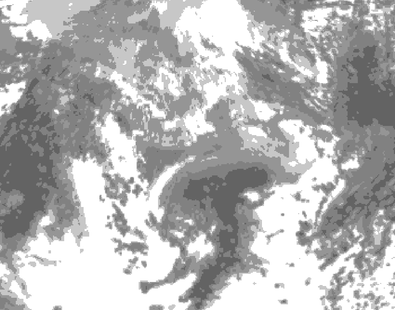 GDPS total cloud 066 hour forecast chart for Canada based on 2026/04/15 1200Z data