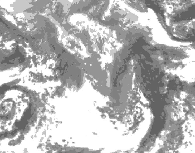 GDPS total cloud 108 hour forecast chart for Canada based on 2026/04/15 1200Z data