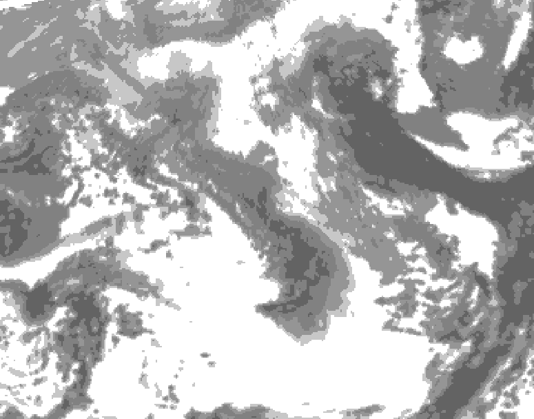 GDPS total cloud 138 hour forecast chart for Canada based on 2026/04/15 1200Z data