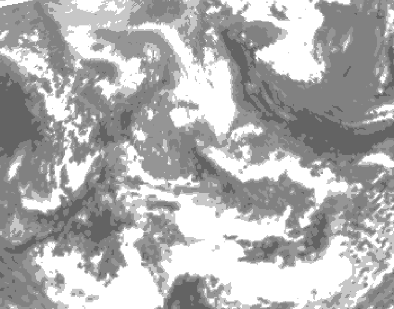 GDPS total cloud 168 hour forecast chart for Canada based on 2026/04/15 1200Z data