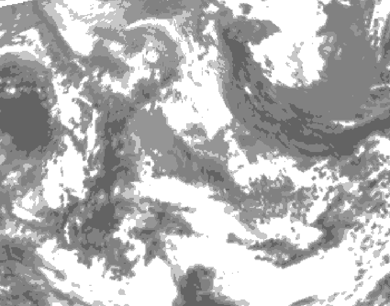 GDPS total cloud 174 hour forecast chart for Canada based on 2026/04/15 1200Z data