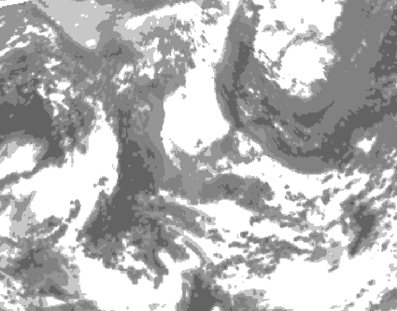 GDPS total cloud 186 hour forecast chart for Canada based on 2026/04/15 1200Z data