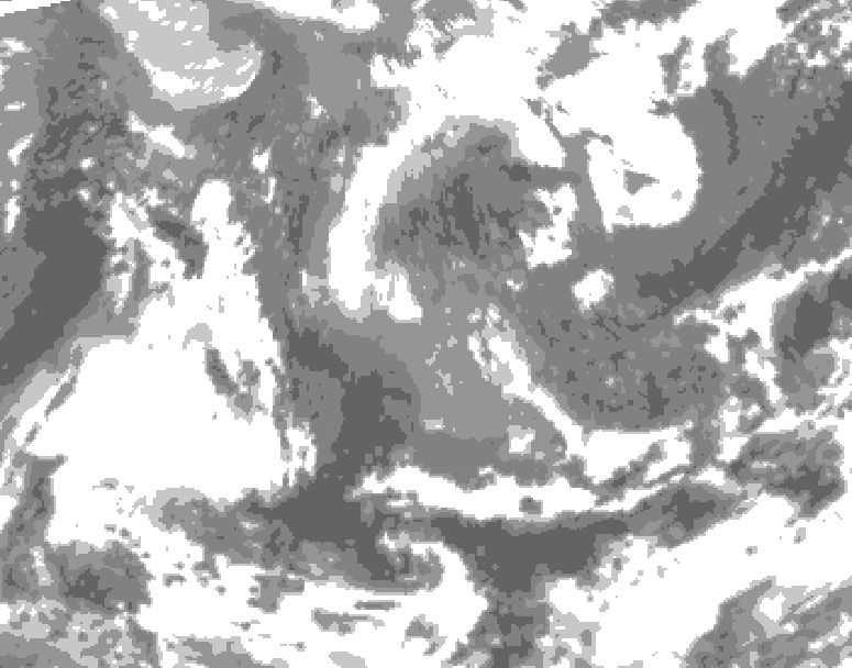 GDPS total cloud 210 hour forecast chart for Canada based on 2026/04/15 1200Z data
