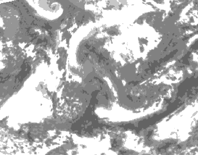GDPS total cloud 228 hour forecast chart for Canada based on 2026/04/15 1200Z data