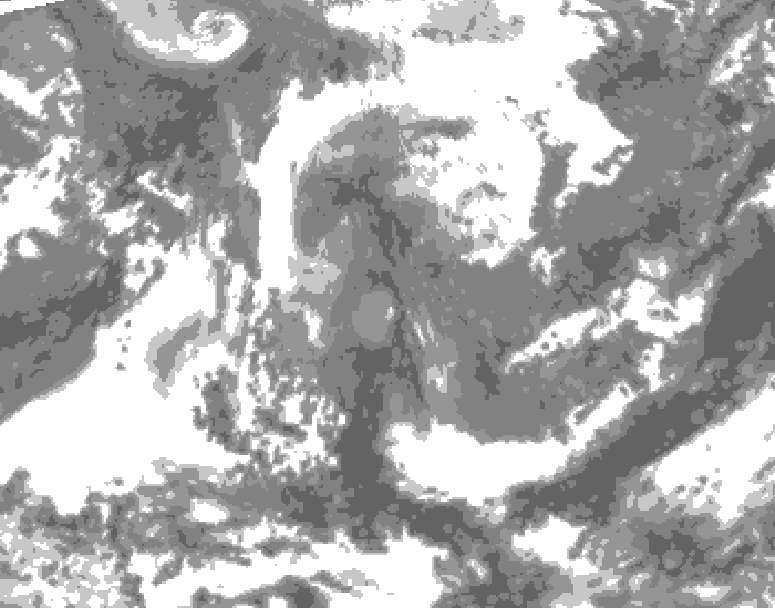 GDPS total cloud 234 hour forecast chart for Canada based on 2026/04/15 1200Z data