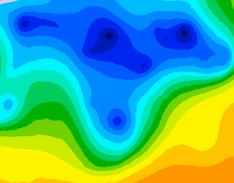GDPS 500 millibar geopotential height 066 hour forecast chart for Canada based on 2026/04/16 0000Z data