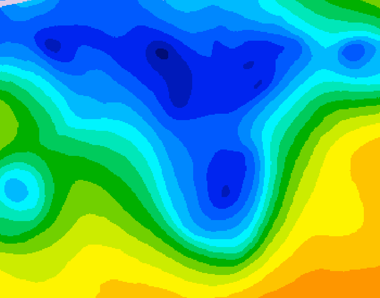 GDPS 500 millibar geopotential height 084 hour forecast chart for Canada based on 2026/04/16 0000Z data