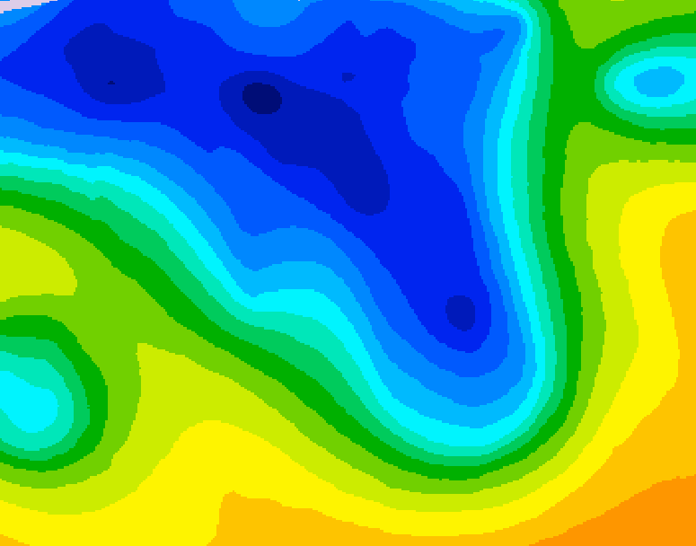 GDPS 500 millibar geopotential height 102 hour forecast chart for Canada based on 2026/04/16 0000Z data