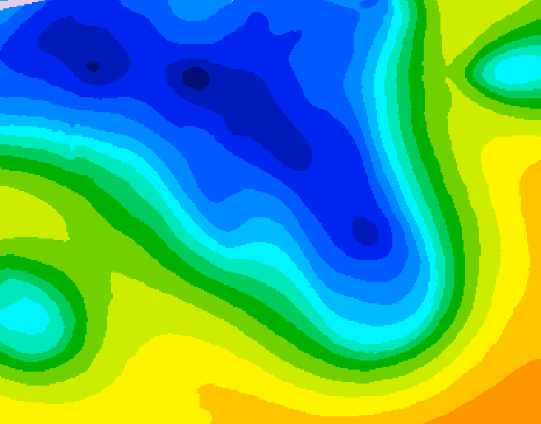 GDPS 500 millibar geopotential height 108 hour forecast chart for Canada based on 2026/04/16 0000Z data
