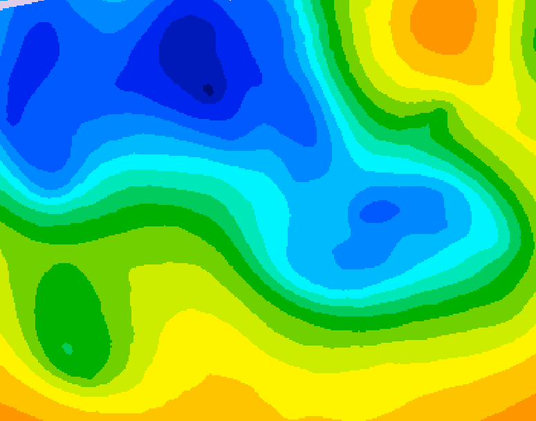 GDPS 500 millibar geopotential height 150 hour forecast chart for Canada based on 2026/04/16 0000Z data