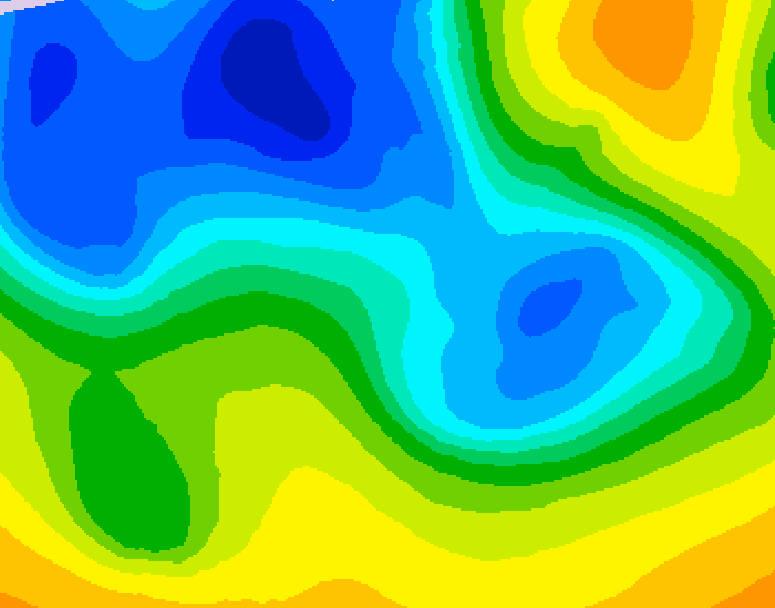 GDPS 500 millibar geopotential height 156 hour forecast chart for Canada based on 2026/04/16 0000Z data