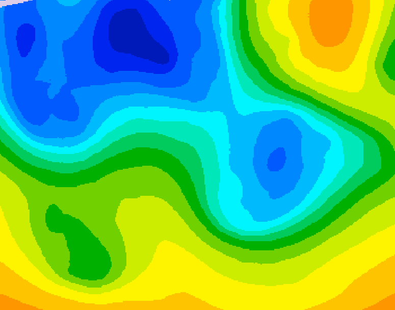 GDPS 500 millibar geopotential height 162 hour forecast chart for Canada based on 2026/04/16 0000Z data