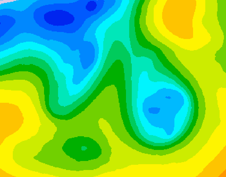 GDPS 500 millibar geopotential height 198 hour forecast chart for Canada based on 2026/04/16 0000Z data