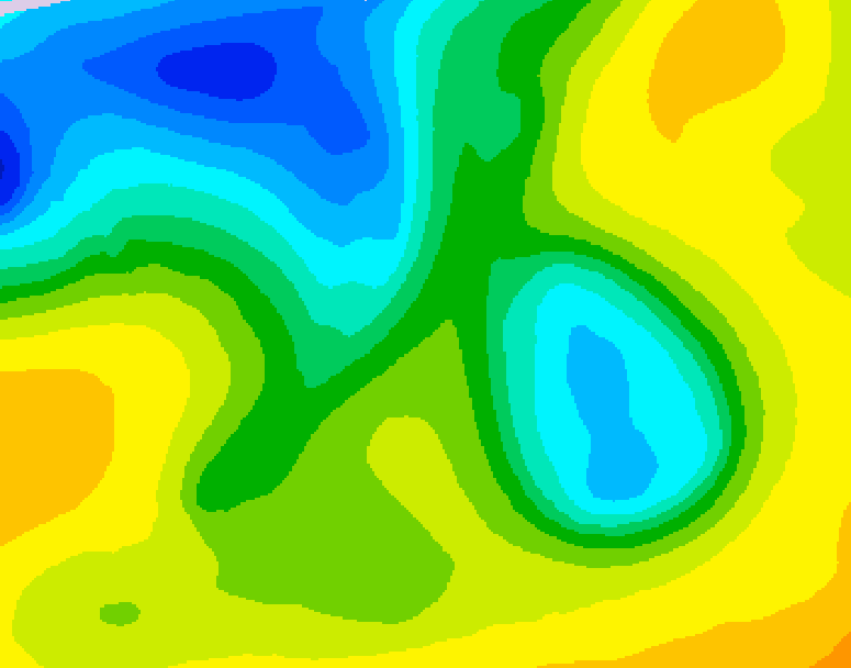 GDPS 500 millibar geopotential height 216 hour forecast chart for Canada based on 2026/04/16 0000Z data