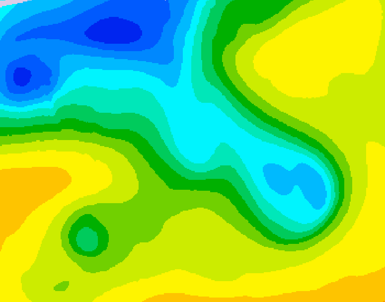 GDPS 500 millibar geopotential height 234 hour forecast chart for Canada based on 2026/04/16 0000Z data