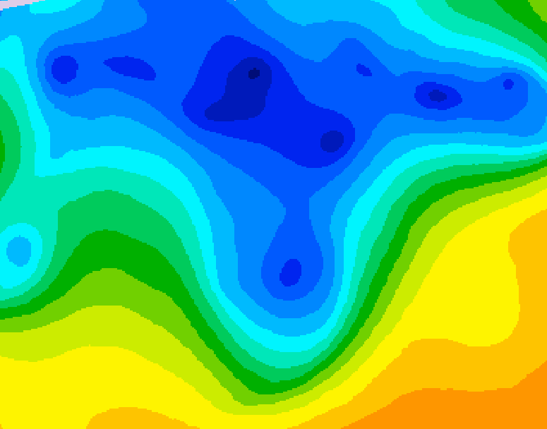 GDPS 500 millibar geopotential height 060 hour forecast chart for Canada based on 2026/04/16 1200Z data