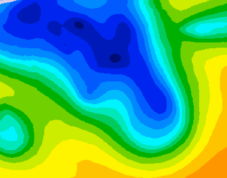 GDPS 500 millibar geopotential height 096 hour forecast chart for Canada based on 2026/04/16 1200Z data