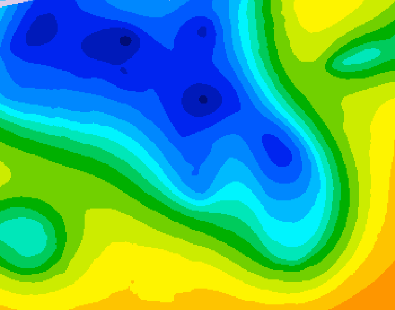 GDPS 500 millibar geopotential height 108 hour forecast chart for Canada based on 2026/04/16 1200Z data