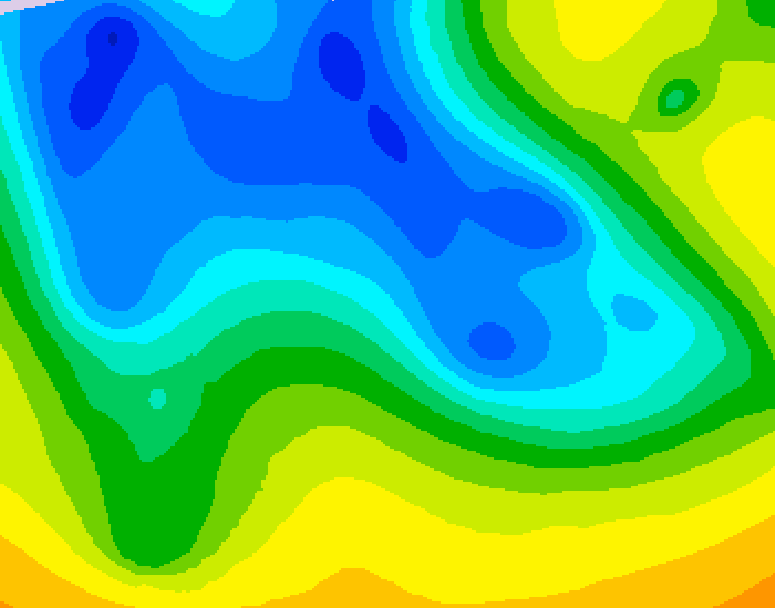 GDPS 500 millibar geopotential height 144 hour forecast chart for Canada based on 2026/04/16 1200Z data
