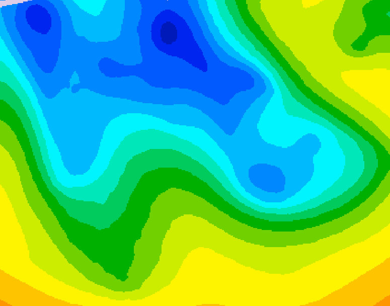 GDPS 500 millibar geopotential height 156 hour forecast chart for Canada based on 2026/04/16 1200Z data