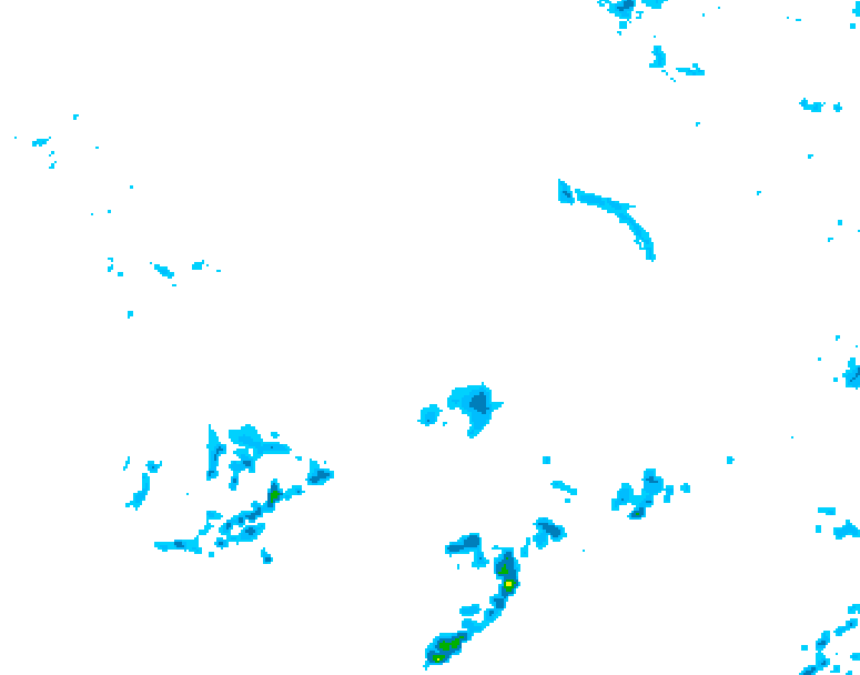 GDPS precipitation 006 hour forecast chart for Canada based on 2026/04/16 0000Z data