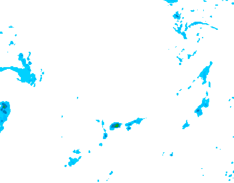 GDPS precipitation 036 hour forecast chart for Canada based on 2026/04/16 0000Z data