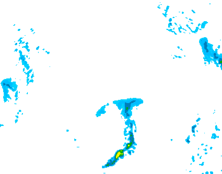 GDPS precipitation 054 hour forecast chart for Canada based on 2026/04/16 0000Z data