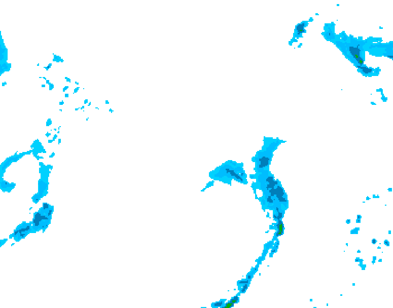 GDPS precipitation 072 hour forecast chart for Canada based on 2026/04/16 0000Z data