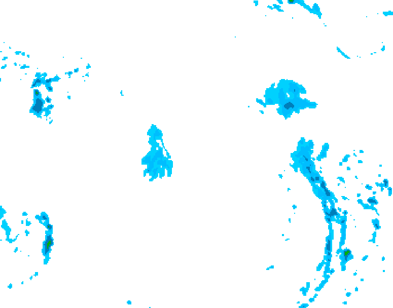 GDPS precipitation 102 hour forecast chart for Canada based on 2026/04/16 0000Z data
