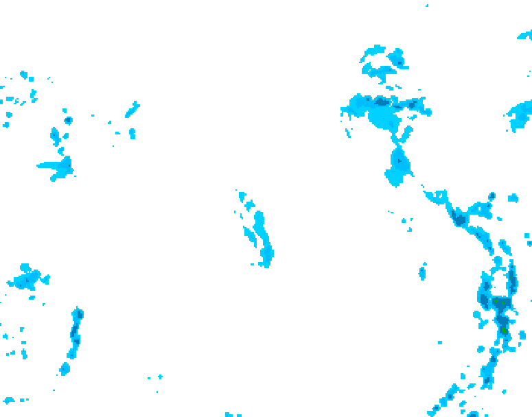 GDPS precipitation 114 hour forecast chart for Canada based on 2026/04/16 0000Z data