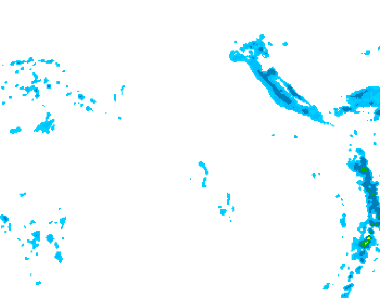 GDPS precipitation 126 hour forecast chart for Canada based on 2026/04/16 0000Z data