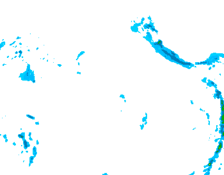 GDPS precipitation 132 hour forecast chart for Canada based on 2026/04/16 0000Z data