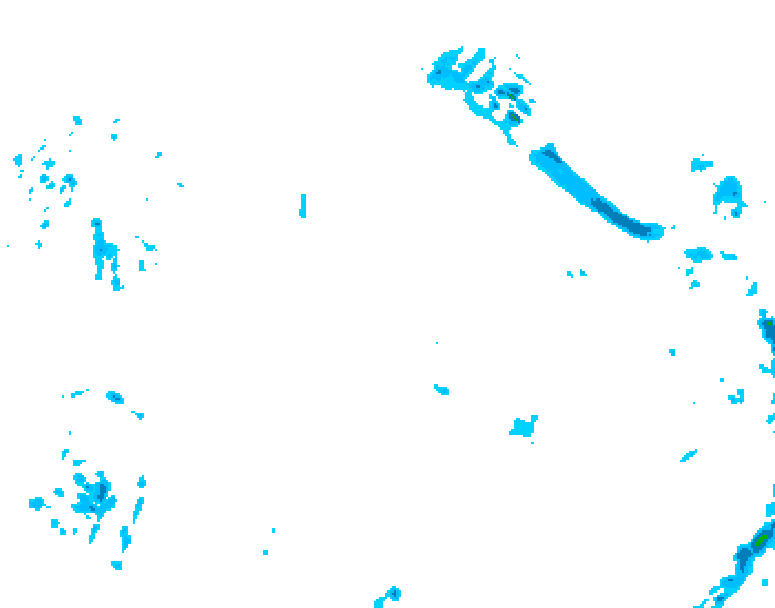 GDPS precipitation 138 hour forecast chart for Canada based on 2026/04/16 0000Z data