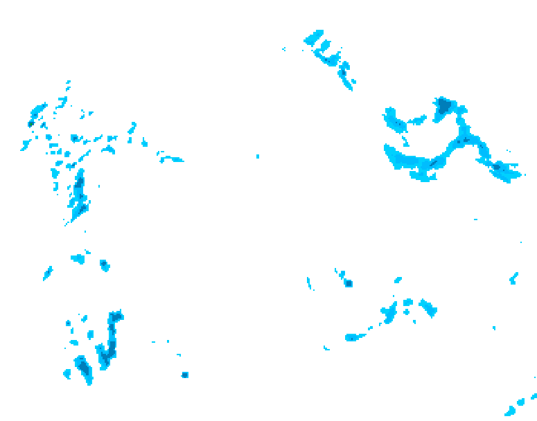 GDPS precipitation 150 hour forecast chart for Canada based on 2026/04/16 0000Z data