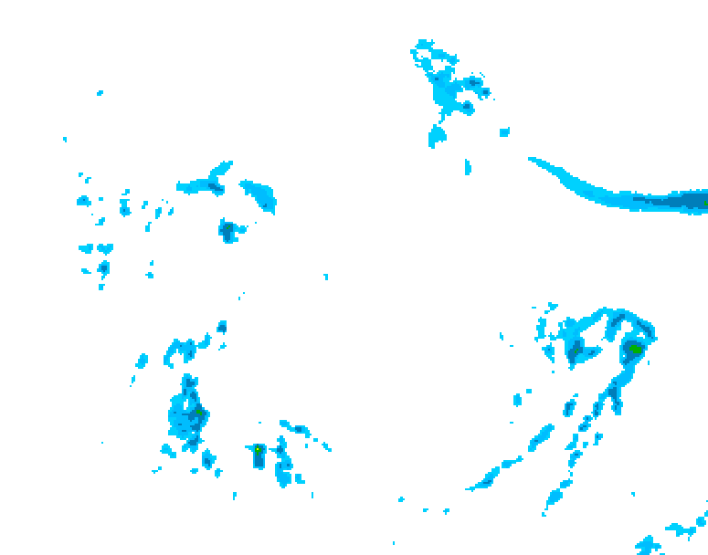 GDPS precipitation 174 hour forecast chart for Canada based on 2026/04/16 0000Z data