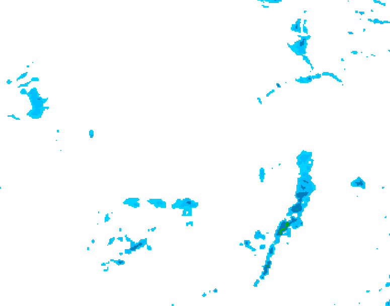 GDPS precipitation 012 hour forecast chart for Canada based on 2026/04/16 1200Z data
