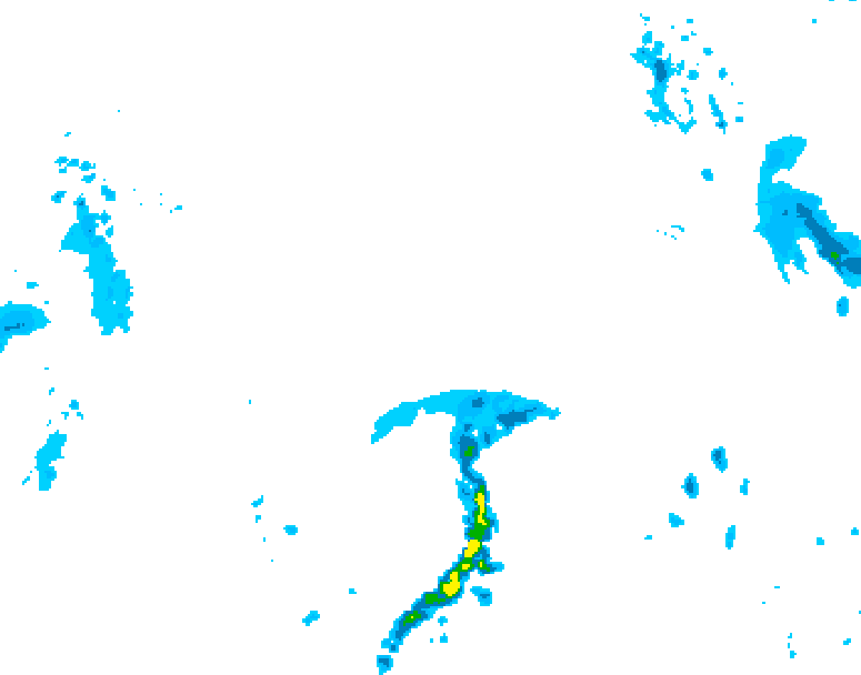 GDPS precipitation 036 hour forecast chart for Canada based on 2026/04/16 1200Z data