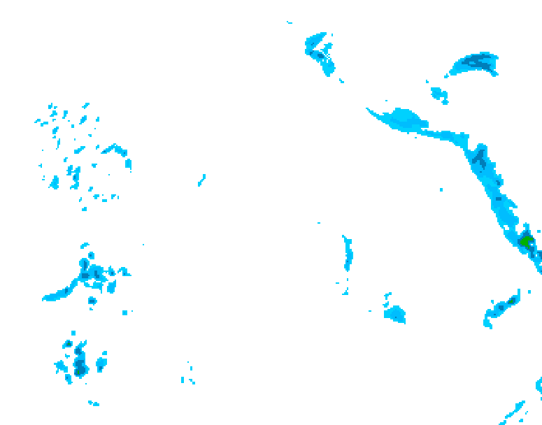 GDPS precipitation 132 hour forecast chart for Canada based on 2026/04/16 1200Z data