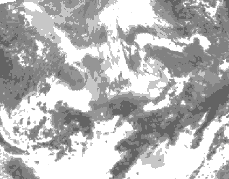 GDPS total cloud 006 hour forecast chart for Canada based on 2026/04/16 0000Z data