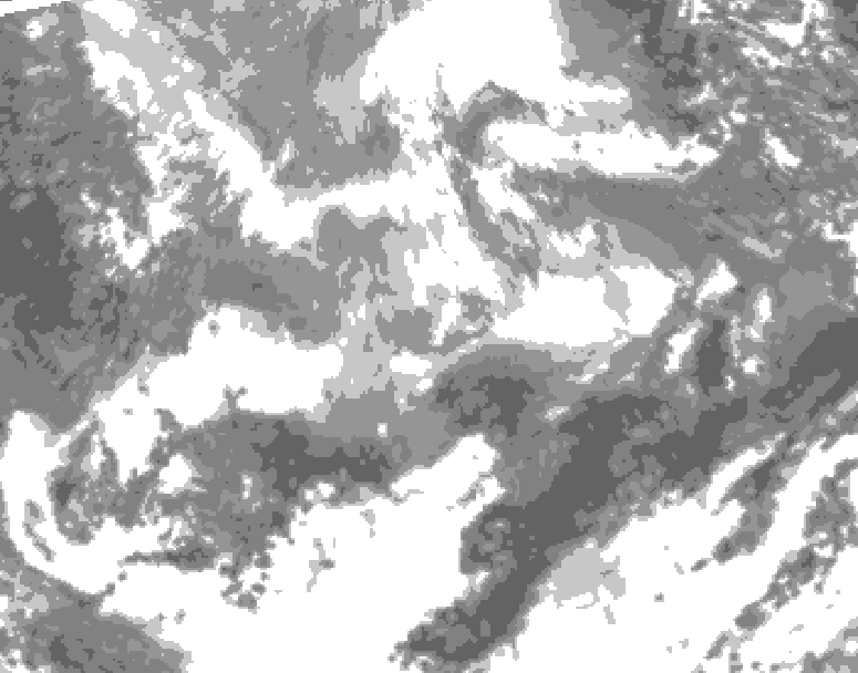 GDPS total cloud 012 hour forecast chart for Canada based on 2026/04/16 0000Z data