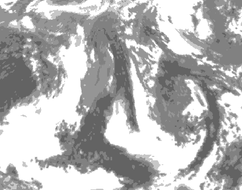 GDPS total cloud 210 hour forecast chart for Canada based on 2026/04/16 0000Z data
