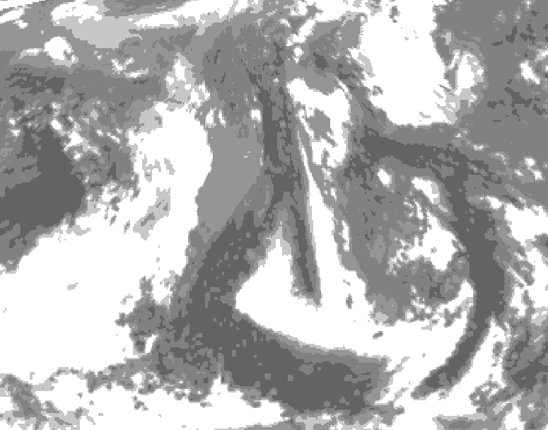 GDPS total cloud 216 hour forecast chart for Canada based on 2026/04/16 0000Z data