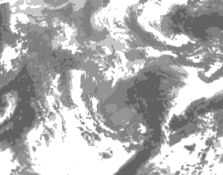 GDPS total cloud 060 hour forecast chart for Canada based on 2026/04/16 1200Z data