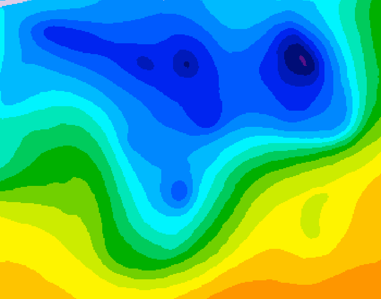 GDPS 500 millibar geopotential height 030 hour forecast chart for Canada based on 2026/04/17 0000Z data